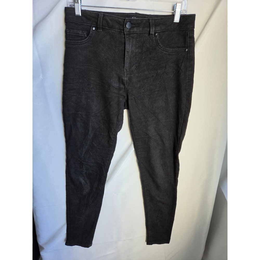 d.jeans Skinny Jeans Womens  Black Dark Wash Slim Mid Rise Skinny